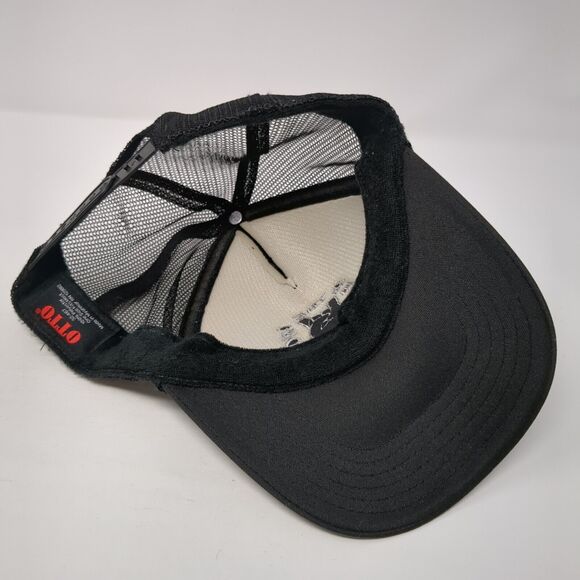 Give'r The Onion Boat Club Snapback Trucker Hat Black OS Adjustable Mesh Otto - Picture 6 of 8